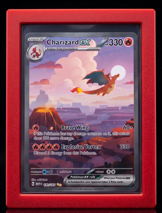Alpha Loader in Scarlet holding Charizard ex